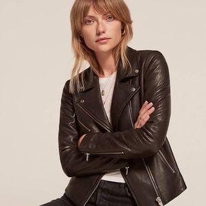 Reformation x Veda leather jacket